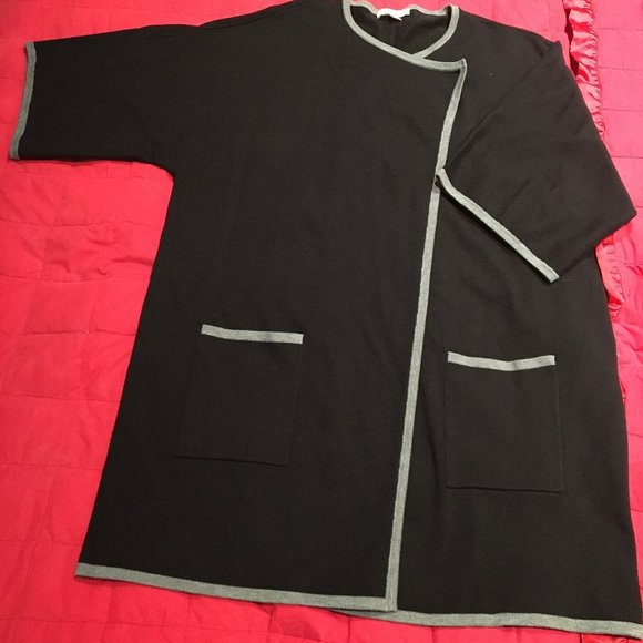Sejour Jackets & Blazers - Sweater Coat Sejour Black Plus Size